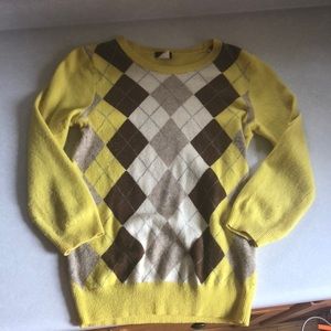 JCREW ARGYLE SWEATER